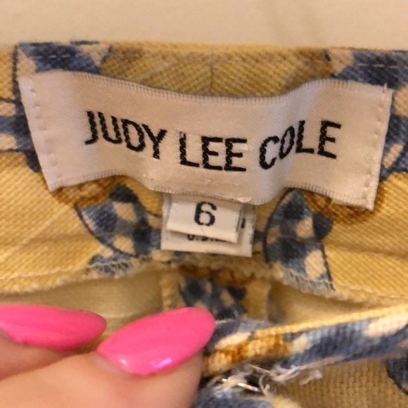 Vintage Judy Lee Cole Cropped Pants High Rise Size 4 Retro Honeycomb - Picture 4 of 6